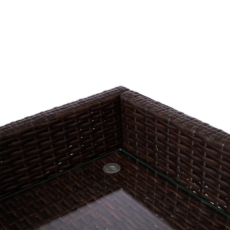 Veronica Brown Steel Patio Bar