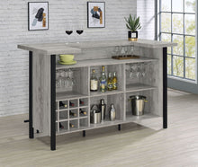 Load image into Gallery viewer, Bellemore Freestanding Home Bar Wine Cabinet Grey Driftwood
