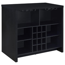 Load image into Gallery viewer, Topanga Engineered Wood Freestanding Home Bar Black