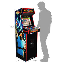 Load image into Gallery viewer, Mortal Kombat II Deluxe Arcade Game with 5-Foot-Tall Full-Size Stand-Up Cabinet, Black