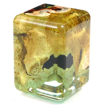 Load image into Gallery viewer, Resin Cube Side Table, Epoxy Wood Stool, Cube Accent Table
