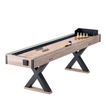 Load image into Gallery viewer, 9 ft LED Shuffleboard Table 2 in 1 Shuffleboard and Bowling Combo Game Set