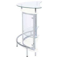 Load image into Gallery viewer, Amarillo Freestanding Glass Top Home Bar Wine Cabinet White