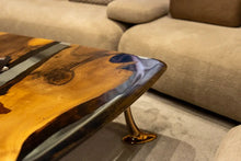 Load image into Gallery viewer, Luxury Epoxy Resin River Walnut Coffee Table | Osso Collection