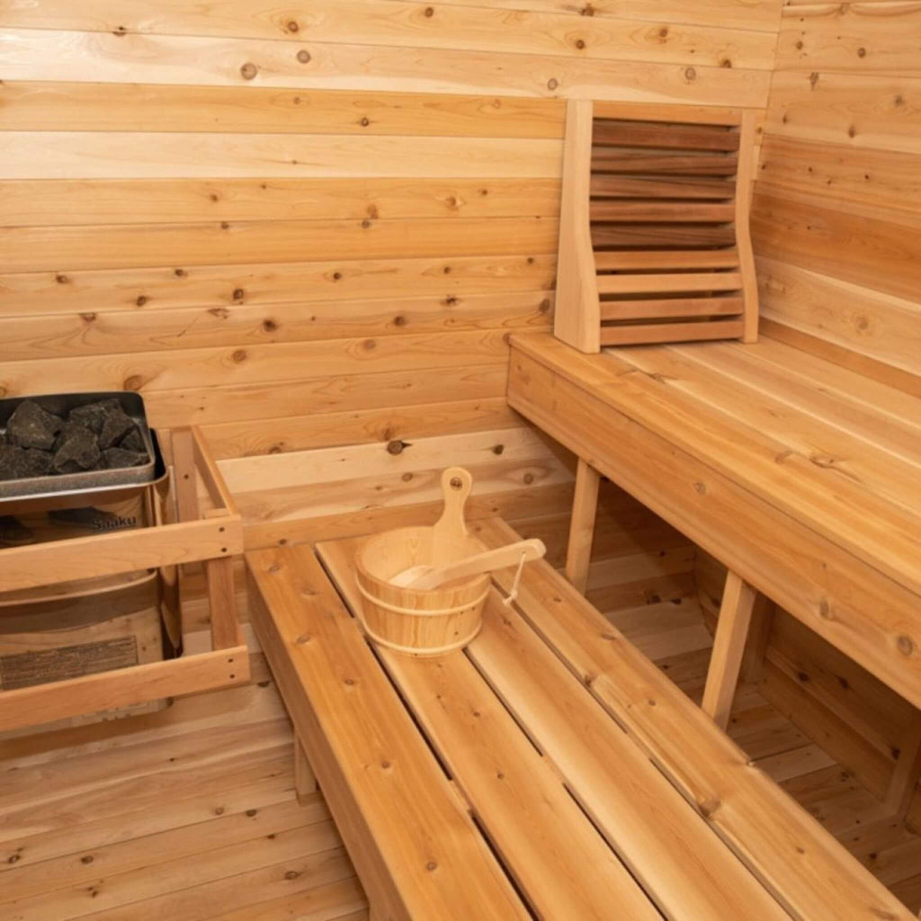 Dundalk Leisurecraft Canadian Timber Serenity 4-Person Barrel Sauna