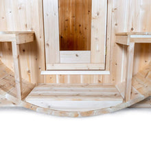 Load image into Gallery viewer, Dundalk Leisurecraft Canadian Timber Serenity 4-Person Barrel Sauna