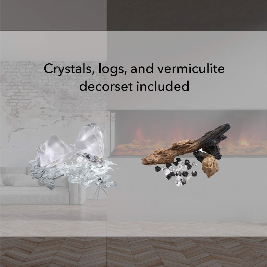 Dynasty Melody 35-Inch Multi-Sided Smart Electric Fireplace