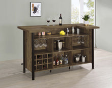 Load image into Gallery viewer, Bellemore Freestanding Home Bar Wine Cabinet Rustic Oak