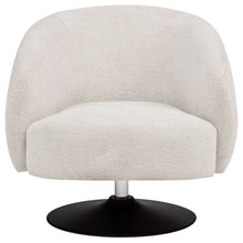 Load image into Gallery viewer, Dave Upholstered Barrel Back Swivel Club Chair – Beige