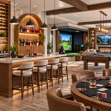 Load image into Gallery viewer, 60-Inch Solid Wood Back Bar with LED Lighting