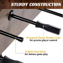 Load image into Gallery viewer, 58 In. Coventry Foosball Table, Durable Metal Legs and Stylish Design with Tabletop Sports Soccer Balls