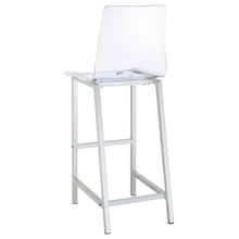 Load image into Gallery viewer, Juelia Clear Acrylic &amp; Chrome Bar Chairs – Set of 2