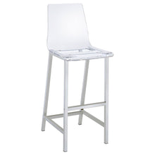 Load image into Gallery viewer, Juelia Clear Acrylic &amp; Chrome Bar Chairs – Set of 2