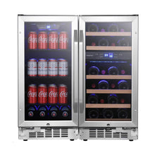 Load image into Gallery viewer, EdgeStar 30" Dual Zone Wine &amp; Beverage Cooler – 26 Bottle / 80 Can