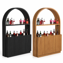 Load image into Gallery viewer, 60-Inch Solid Wood Back Bar with LED Lighting