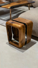 Load image into Gallery viewer, Resin Side Magazine Table Stool - Stylish Modern Wooden Furniture