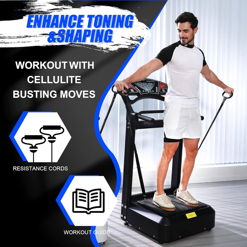 Heavy-Duty Whole Body Vibration Plate Exercise Machine – 400 lb Capacity