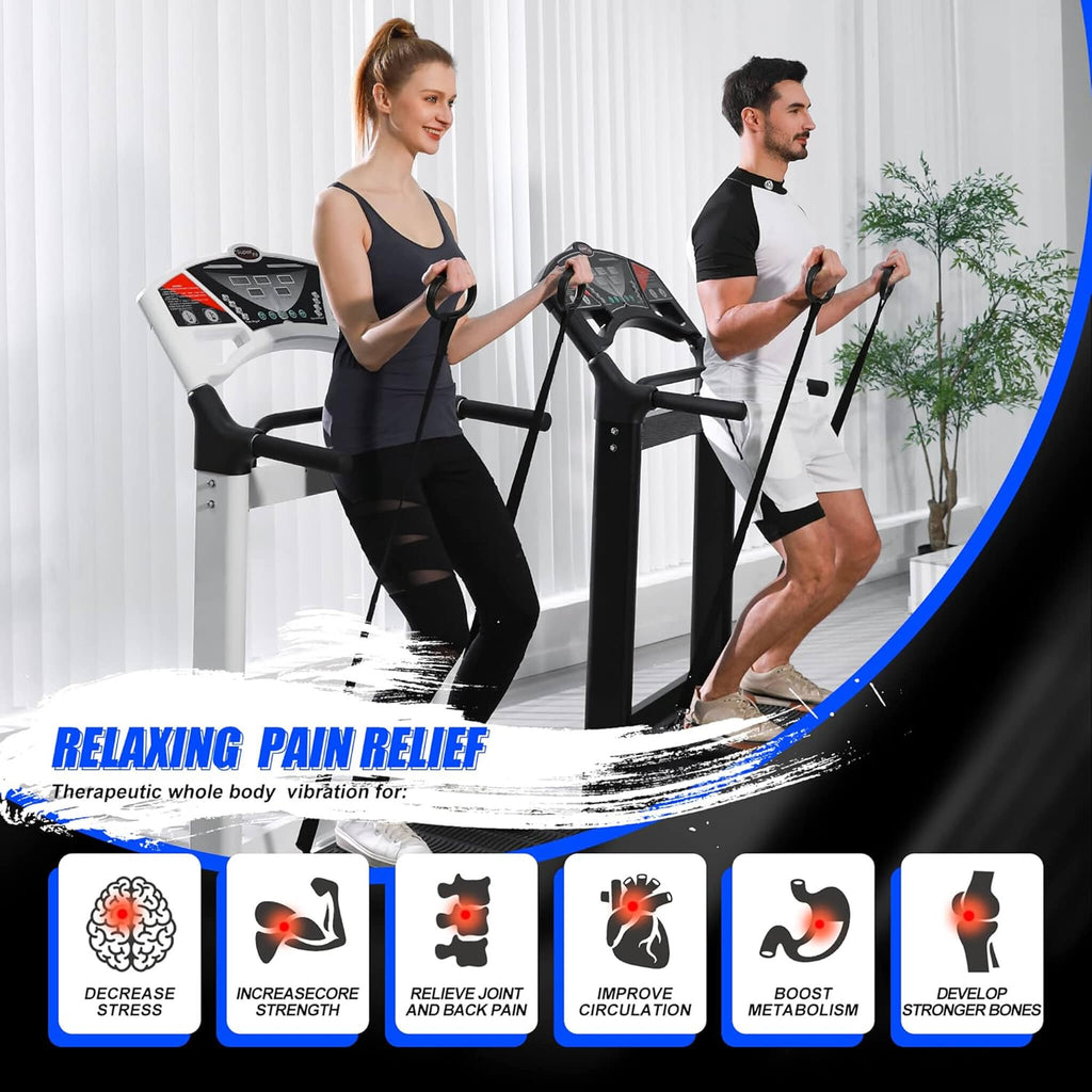 Heavy-Duty Whole Body Vibration Plate Exercise Machine – 400 lb Capacity