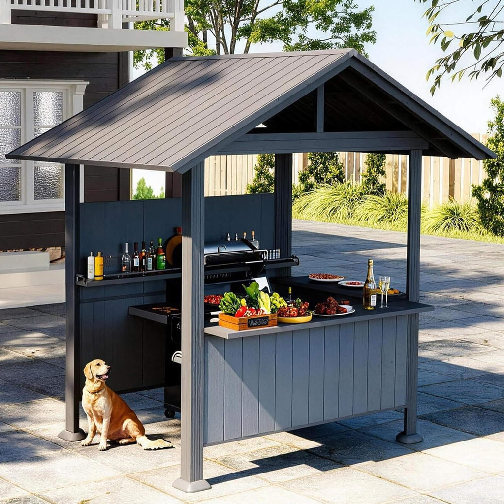 Alora Heavy-Duty Gable Roof Hardtop Grill Gazebo