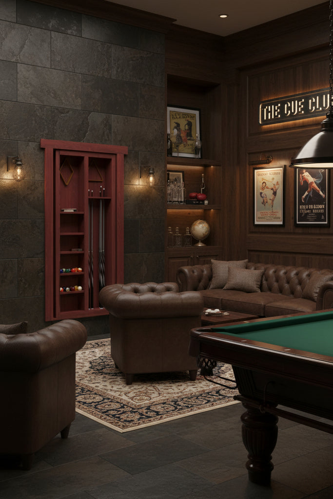 Pool Cue Hidden Door | Secret Billiards Room Entry