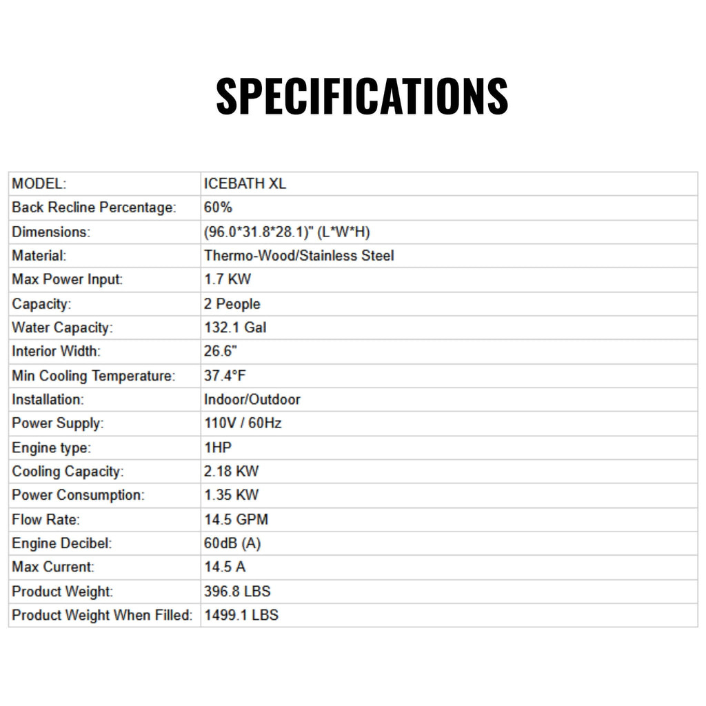 Icetubs IceBath Thermowood & Stainless Steel Cold Plunge Tub