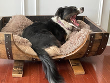 Load image into Gallery viewer, Whiskey Barrel Dog Bed- Josie approved!