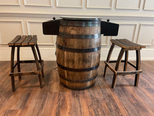 Load image into Gallery viewer, Bourbon Barrel Arcade Table- 60 Retro 8 bit Games Included