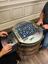 Load image into Gallery viewer, Bourbon Barrel Arcade Table- 60 Retro 8 bit Games Included