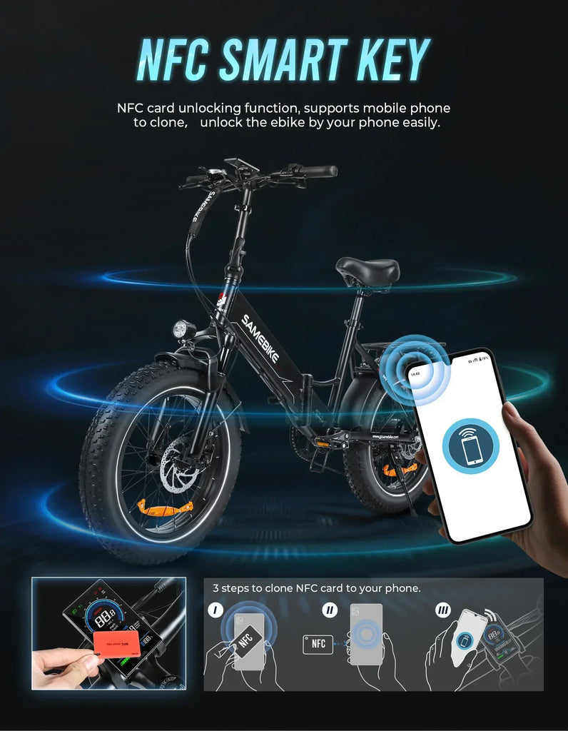 20*4.0 inch fat tire folding electric bicycle, 750W motor urban mountain E-Bike, 48V13AH battery adult electric scooter