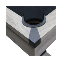 Load image into Gallery viewer, 84-Inch Rustic Gray Pool Table – X-Leg Design
