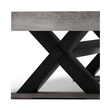 Load image into Gallery viewer, 84-Inch Rustic Gray Pool Table – X-Leg Design
