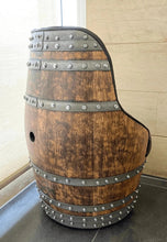 Load image into Gallery viewer, Luxury Whiskey &amp; Wine Barrel Captain Chair with Hidden Safe (October Pre-Order)