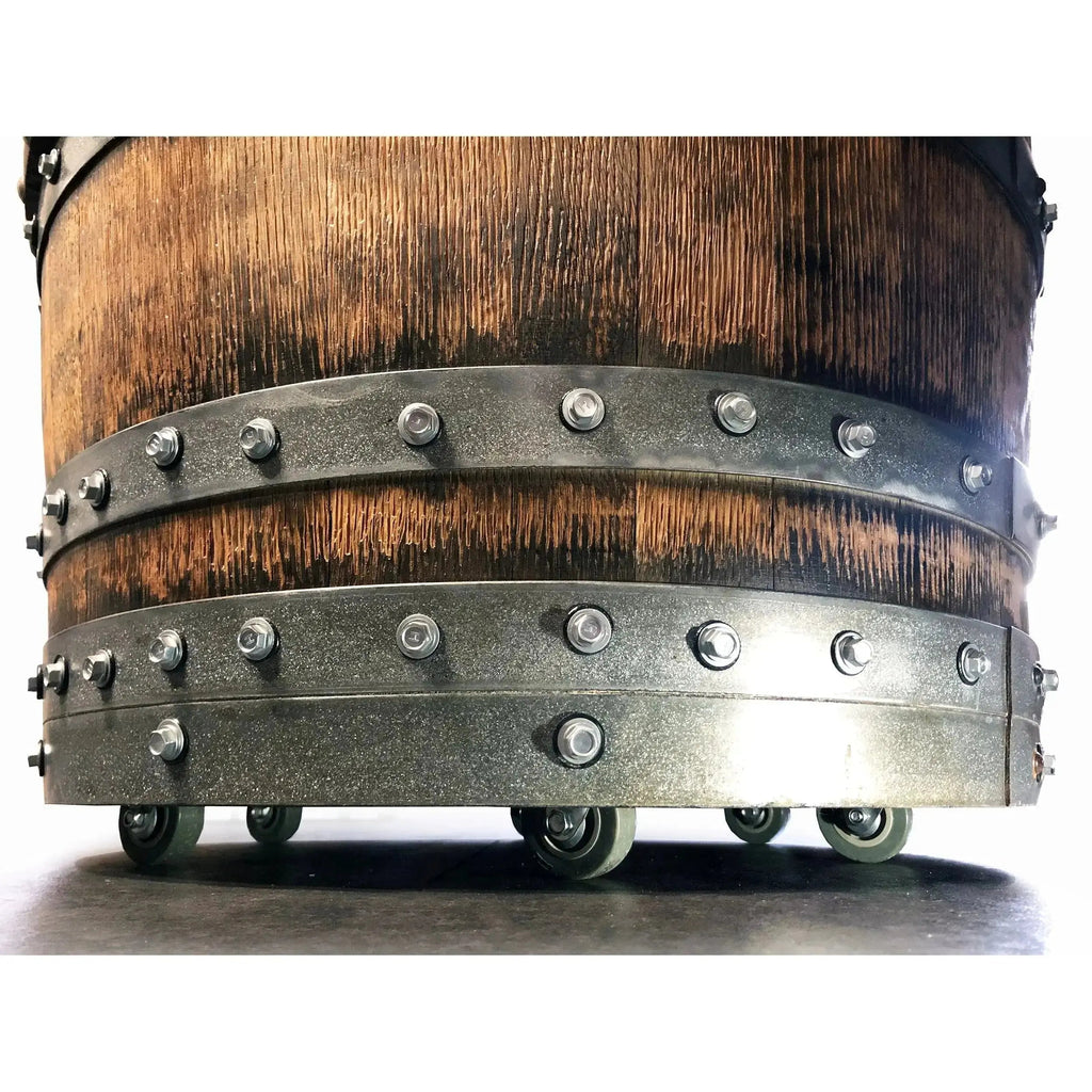 Luxury Whiskey & Wine Barrel Captain Chair with Hidden Safe (October Pre-Order)