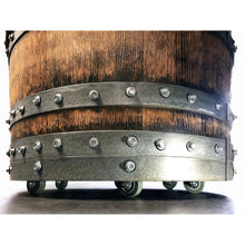 Load image into Gallery viewer, Luxury Whiskey &amp; Wine Barrel Captain Chair with Hidden Safe (October Pre-Order)