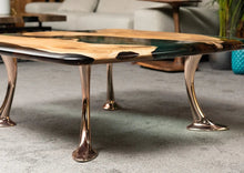Load image into Gallery viewer, Luxury Epoxy Resin River Walnut Coffee Table | Osso Collection