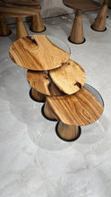 Load image into Gallery viewer, Resin Nesting Tables - Versatile Zigzag Epoxy Coffee Table Set