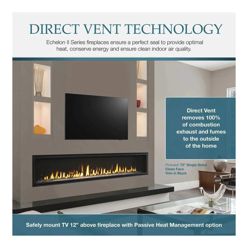 Majestic Echelon II 48" See-Through Direct Vent Gas Fireplace