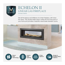 Load image into Gallery viewer, Majestic Echelon II 48" See-Through Direct Vent Gas Fireplace