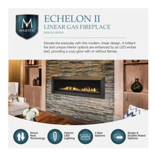 Load image into Gallery viewer, Majestic Echelon II 48" See-Through Direct Vent Gas Fireplace