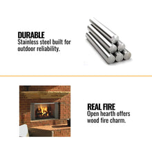 Load image into Gallery viewer, Majestic Villawood 42” Outdoor Wood-Burning Fireplace
