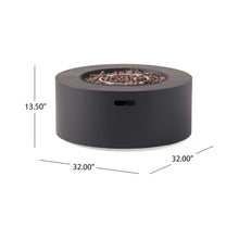 Load image into Gallery viewer, 32” Round 40K BTU Iron Propane Fire Pit