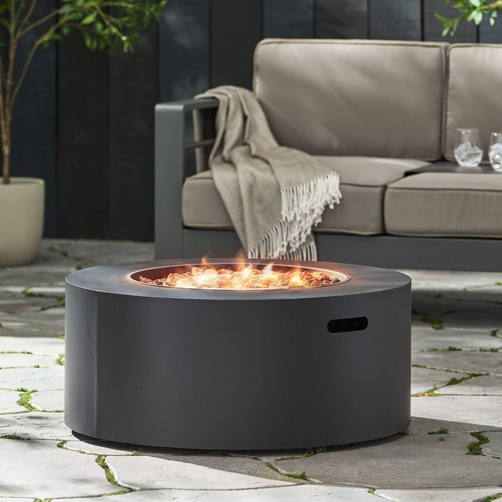32” Round 40K BTU Iron Propane Fire Pit