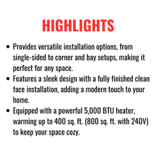Load image into Gallery viewer, Modern Flames Landscape Pro Multi 120-Inch Linear Multi-Sided Electric Fireplace