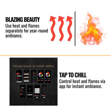 Load image into Gallery viewer, Modern Flames Orion Multi 100” Multi-Sided Electric Fireplace