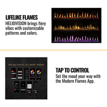 Load image into Gallery viewer, Modern Flames Orion Slim 100” Heliovision Linear Electric Fireplace