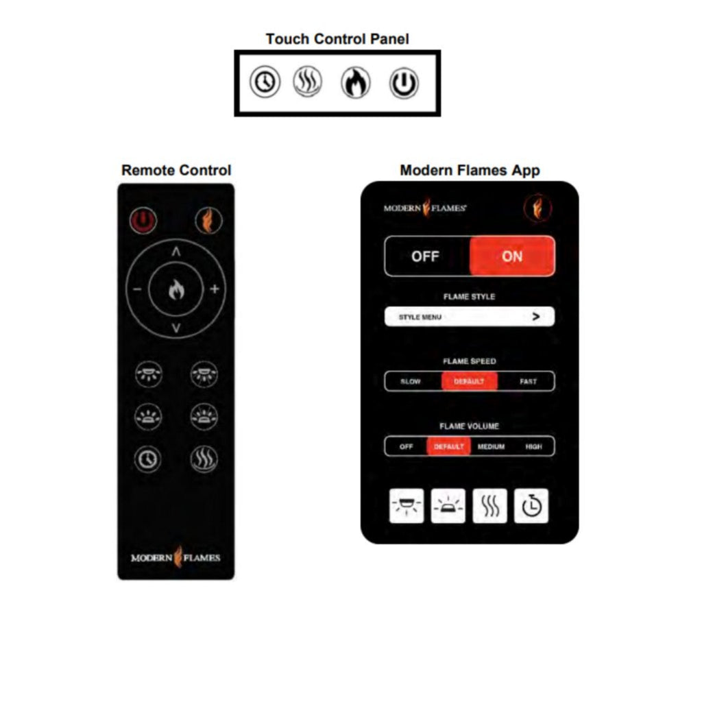Modern Flames Orion Slim 100” Heliovision Linear Electric Fireplace
