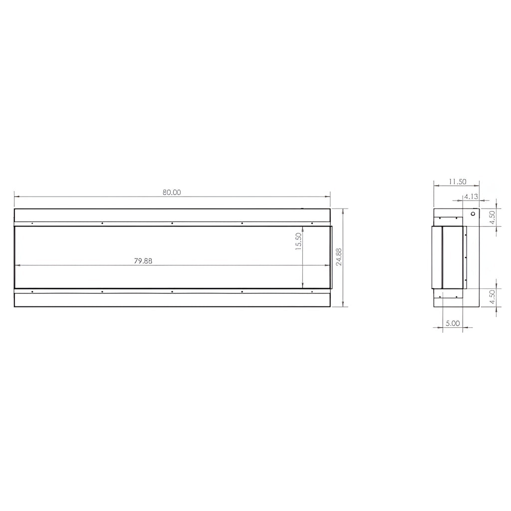Modern Flames Redstone 42” Built-In Electric Fireplace