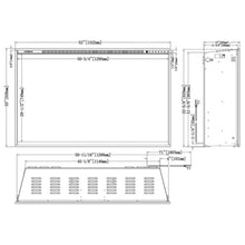 Load image into Gallery viewer, Modern Flames Redstone 54-Inch Built-In Traditional Electric Fireplace