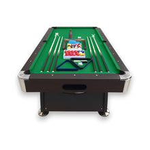 Load image into Gallery viewer, 8FT Modern Green Felt Billiard Pool Table With Automatic Ball Return And Accessories Kit (SAK24870)