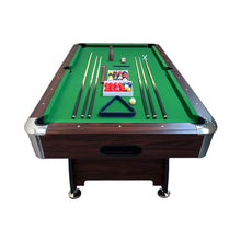 Load image into Gallery viewer, 8FT Modern Green Felt Billiard Pool Table With Automatic Ball Return And Accessories Kit (SAK24870)